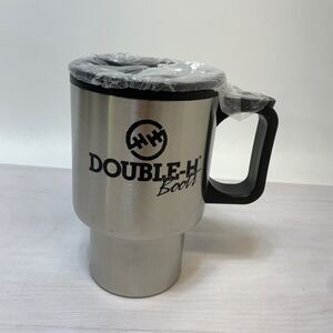 Double H Boots Travel Coffee Cup Stainless Handle Logo Frosty Mug Double Wall